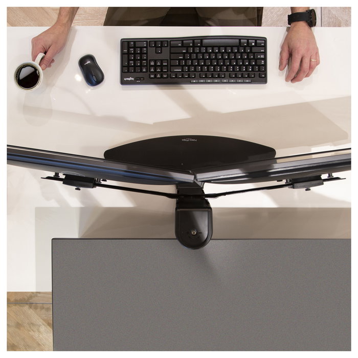 Ergotron Neo-Flex Lift Stand para 2 Monitores - Soporte Elevador de Escritorio, VESA 75x75/100x100 mm, Hasta 6.4 kg, Pantallas Hasta 24.5 Pulgadas, Negro