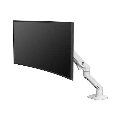Ergotron HX Series 45-475-216 Monitor Tischhalterung, Brazo Soporte TV/Pantalla, Abrazadera, Blanco, 9.1-19.1kg, 124.5cm, Ajuste Altura e Inclinación, VESA 75/100/200/400