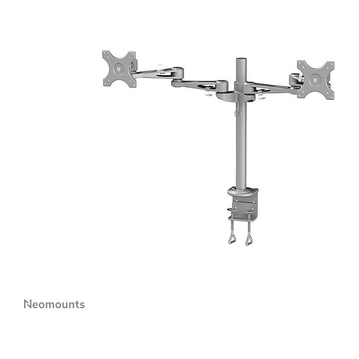 Neomounts FPMA-D935D Soporte de escritorio para dos monitores 14-27" hasta 6 kg VESA 100x100mm plata
