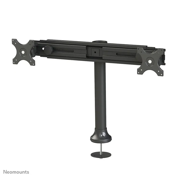 Neomounts FPMA-D700DD Soporte doble de escritorio para 2 monitores LCD/LED de hasta 30" (76 cm), ajuste de altura, inclinación, giro 360°, VESA 75x75/100x100, Negro