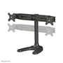 Neomounts FPMA-D700DD Soporte doble de escritorio para 2 monitores LCD/LED de hasta 30" (76 cm), ajuste de altura, inclinación, giro 360°, VESA 75x75/100x100, Negro