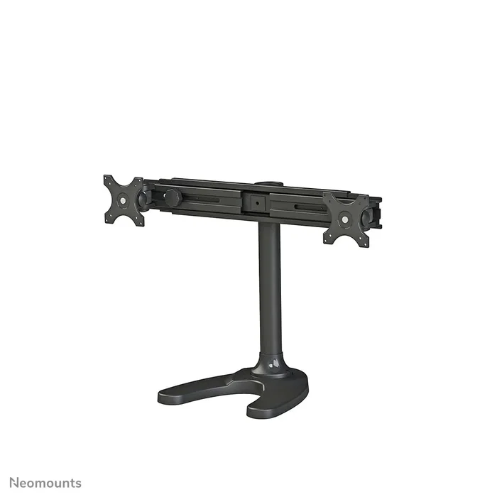 Neomounts FPMA-D700DD Soporte doble de escritorio para 2 monitores LCD/LED de hasta 30" (76 cm), ajuste de altura, inclinación, giro 360°, VESA 75x75/100x100, Negro