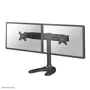 Neomounts FPMA-D700DD Soporte doble de escritorio para 2 monitores LCD/LED de hasta 30" (76 cm), ajuste de altura, inclinación, giro 360°, VESA 75x75/100x100, Negro