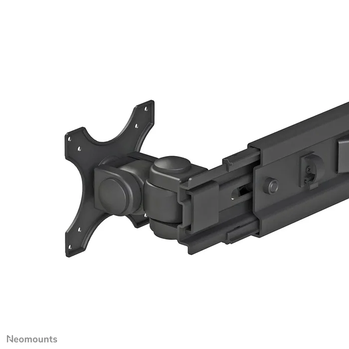 Neomounts FPMA-D700DD Soporte doble de escritorio para 2 monitores LCD/LED de hasta 30" (76 cm), ajuste de altura, inclinación, giro 360°, VESA 75x75/100x100, Negro