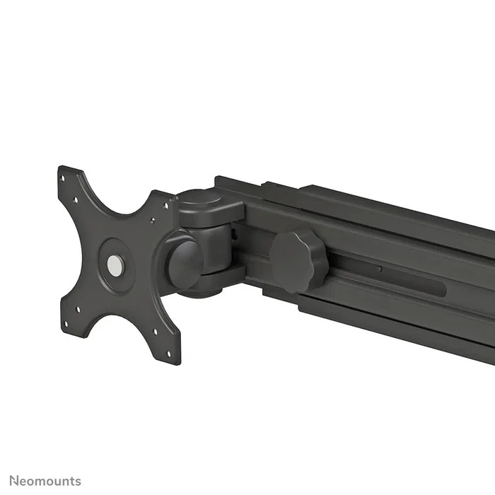 Neomounts FPMA-D700DD Soporte doble de escritorio para 2 monitores LCD/LED de hasta 30" (76 cm), ajuste de altura, inclinación, giro 360°, VESA 75x75/100x100, Negro