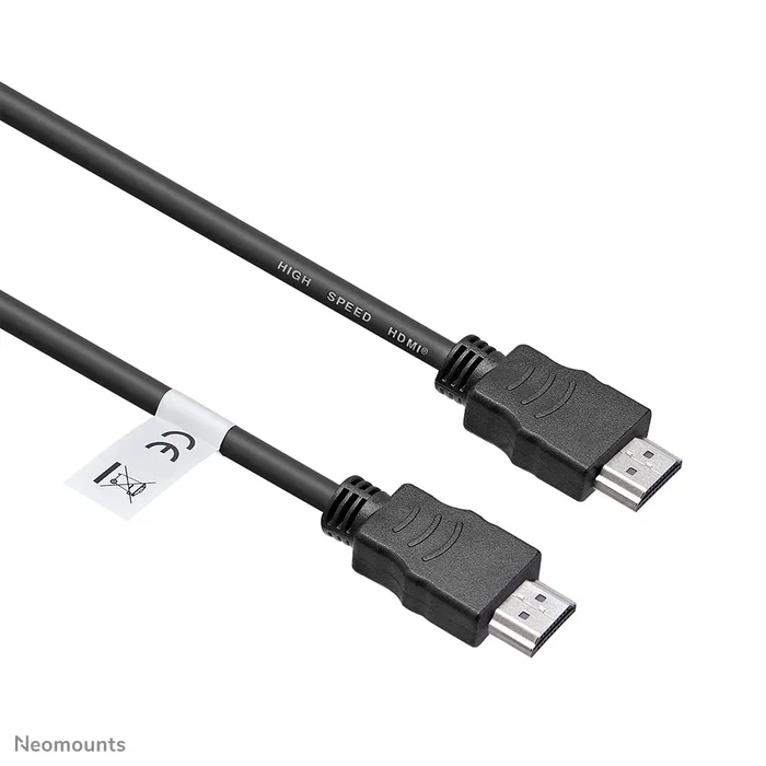 Neomounts Cable HDMI HDMI15MM, 5 metros, Tipo A Macho Estándar, HDMI 1.3, 10.2 Gbps, Compatible con 1080p y 1440p, Negro