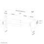 Neomounts FPMA-W830BLACK Soporte de Monitor/TV para Pared con Movimiento Completo, 10-27 Pulgadas, Hasta 12 kg, VESA 75x75-100x100, Ajustable 5-37 cm - Negro