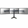 Newstar FPMA-D700DD3 Soporte de Mesa para 3 Monitores Negro