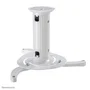 Neomounts BEAMER-C80WHITE Soporte Universal para Proyector de Techo, Acero, Blanco, Ajustable, Hasta 15 kg, Rango Altura 13-20 cm, Inclinación 0-30°, Rotación 360°