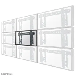Neomounts Soporte de Pared para TV LED-VW1000BLACK, 190.5 cm (75"), hasta 50 kg, Negro, Acero, VESA 200x200 a 600x400 mm