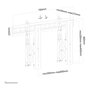 NeoMounts LED-VW1000BLACK Soporte de pared para videowall fijo, pantallas 40-75 pulgadas (101.6-190.5 cm), max 50 kg, VESA hasta 600x400 mm, Negro