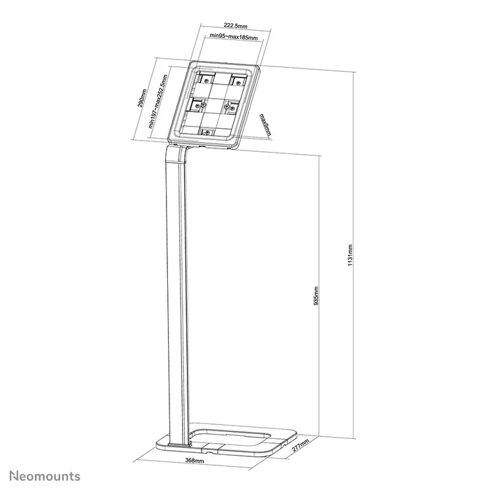 Soporte para Tablet Neomounts TABLET-S100SILVER