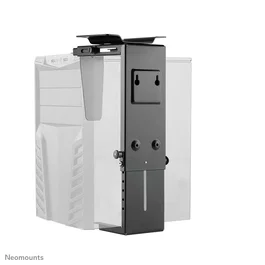 Neomounts NM-CPU100BLACK Soporte CPU/PC Bajo Mesa, Max 10 kg, 360° Giratorio, H:30-53 cm, W:9-20 cm, Universal, Negro