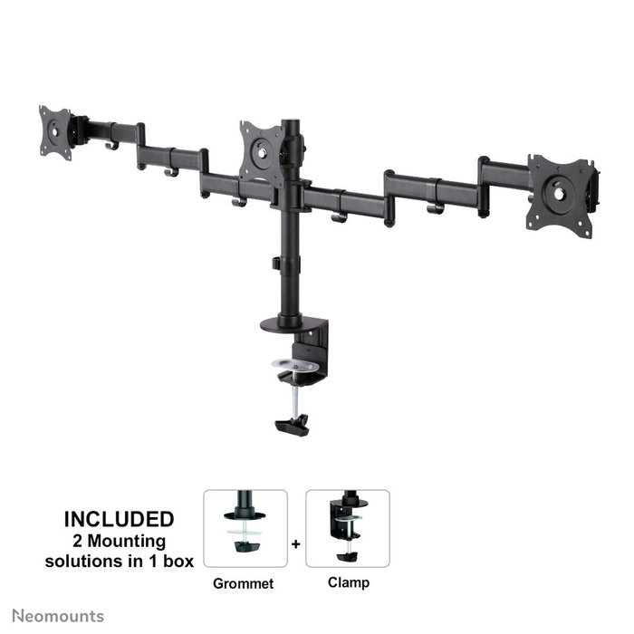 Newstar Neomounts NM-D135D3BLACK Soporte para 3 Monitores 10-27 Pulgadas Newstar Neomounts NM-D135D3BLACK Soporte para 3 Monitores 10-27 Pulgadas