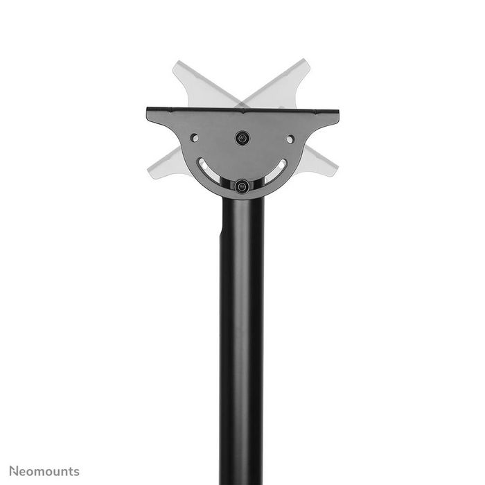 Neomounts NM-C440BLACK Soporte de Techo Ajustable para Pantalla, 32-60", 50 kg Max, VESA 200x200-400x400, Altura 56-91 cm, Inclinación 25°, Rotación 360°, Negro