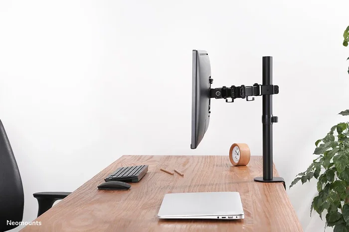 Neomounts Soporte de Monitor para Escritorio FPMA-D550BLACK, Brazo Ajustable hasta 32", Altura 44 cm, Negro, VESA 100x100/75x75 mm, hasta 8 kg
