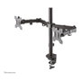 Neomounts FPMA-D550DBLACK Brazo de Monitor de Escritorio Doble, para 2 Pantallas de 10 a 32", Hasta 8 kg, Negro - Soporte Ajustable con Pinza/Atornillado, VESA 100x100
