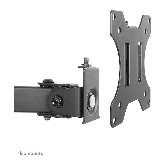 Neomounts FPMA-D550DBLACK Brazo de Monitor de Escritorio Doble, para 2 Pantallas de 10 a 32", Hasta 8 kg, Negro - Soporte Ajustable con Pinza/Atornillado, VESA 100x100