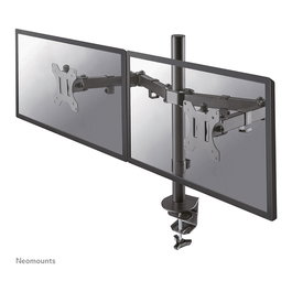 Neomounts FPMA-D550DBLACK Soporte de Monitor Doble para Escritorio, 2 Pantallas hasta 32" (81.3cm), Máx. 8 kg por Pantalla, VESA 100x100, Negro