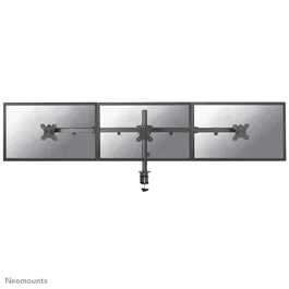 Neomounts FPMA-D550D3BLACK Soporte de Escritorio para 3 Monitores hasta 27" - Ajuste de Altura, Inclinación y Giro, VESA 75x75/100x100, Negro