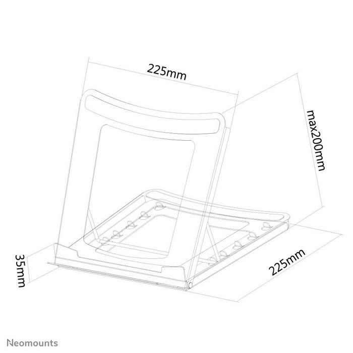 Soporte para Portátil Neomounts NSLS075BLACK