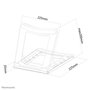 Soporte para Portátil Neomounts NSLS075BLACK