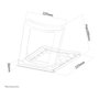 Neomounts NSLS075BLACK Soporte de Escritorio para Portátil y Tablet 10-16", Negro, Acero, Hasta 5 kg, Plegable, Ajustable