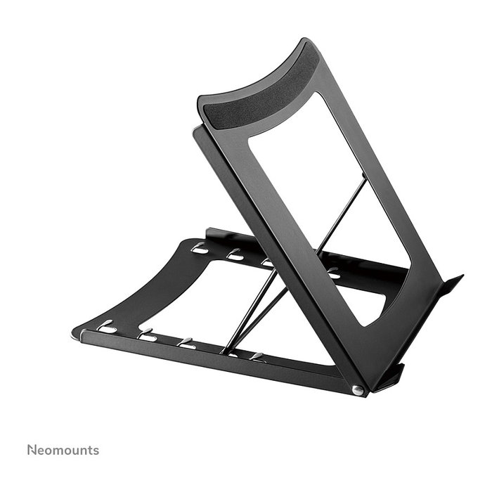 Neomounts NSLS075BLACK Soporte de Escritorio para Portátil y Tablet 10-16", Negro, Acero, Hasta 5 kg, Plegable, Ajustable
