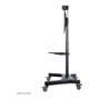 Newstar NM-M1700BLACK Soporte de suelo móvil para TV plana de 32 a 75 pulgadas, Negro, Acero, Carga 50 kg