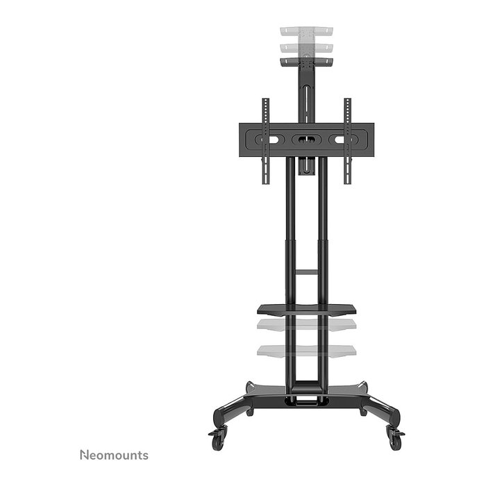 Newstar NM-M1700BLACK Soporte de suelo móvil para TV plana de 32 a 75 pulgadas, Negro, Acero, Carga 50 kg