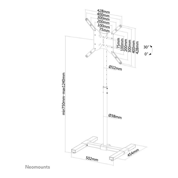 Newstar Soporte de Suelo para TV
