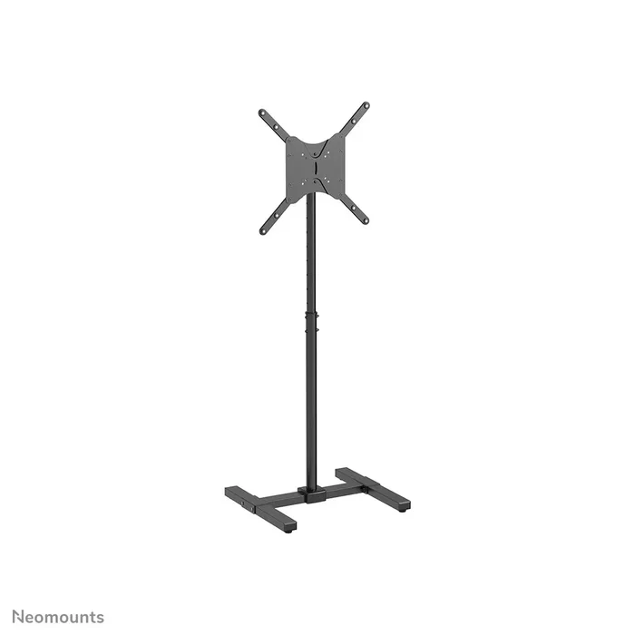 Neomounts NS-FS100BLACK Soporte de suelo para TV hasta 55", altura ajustable 75-124 cm, inclinación 0-30°, color Negro, compatible con VESA hasta 400x400 mm