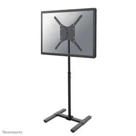 Neomounts NS-FS100BLACK Soporte de suelo para TV hasta 55", altura ajustable 75-124 cm, inclinación 0-30°, color Negro, compatible con VESA hasta 400x400 mm