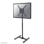 Neomounts NS-FS100BLACK Soporte de suelo para TV hasta 55", altura ajustable 75-124 cm, inclinación 0-30°, color Negro, compatible con VESA hasta 400x400 mm