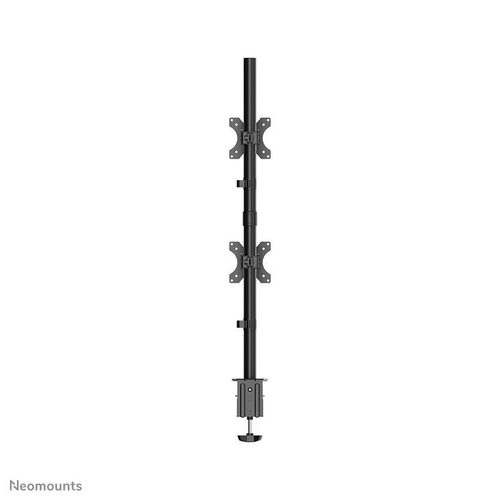 Neomounts FPMA-D550DVBLACK Brazo Doble para Monitor de Movimiento Completo (Abrazadera y Pasacables) para Dos Monitores/Pantallas de hasta 32" - Negro