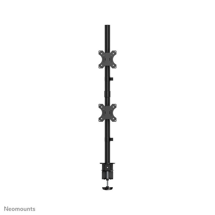 Neomounts FPMA-D550DVBLACK Brazo Doble para Monitor de Movimiento Completo (Abrazadera y Pasacables) para Dos Monitores/Pantallas de hasta 32" - Negro