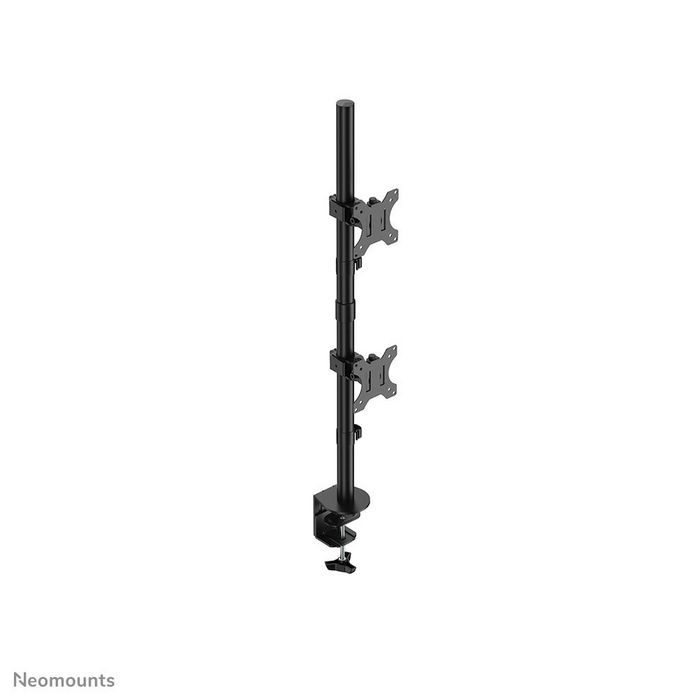 Neomounts FPMA-D550DVBLACK Brazo Doble para Monitor de Movimiento Completo (Abrazadera y Pasacables) para Dos Monitores/Pantallas de hasta 32" - Negro