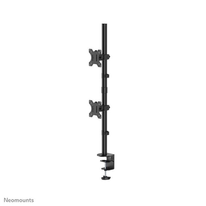 Neomounts FPMA-D550DVBLACK Brazo Doble para Monitor de Movimiento Completo (Abrazadera y Pasacables) para Dos Monitores/Pantallas de hasta 32" - Negro