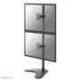 Neomounts FPMA-D550DDVBLACK Soporte para 2 Monitores de hasta 32" (81.3 cm) con VESA 75x75/100x100 mm, Giratorio, Inclinable y Ajuste de Altura, Base de Escritorio Negro