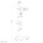 Neomounts FPMA-D550DDVBLACK Soporte para 2 Monitores de hasta 32" (81.3 cm) con VESA 75x75/100x100 mm, Giratorio, Inclinable y Ajuste de Altura, Base de Escritorio Negro