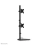 Neomounts FPMA-D550DDVBLACK Soporte para 2 Monitores de hasta 32" (81.3 cm) con VESA 75x75/100x100 mm, Giratorio, Inclinable y Ajuste de Altura, Base de Escritorio Negro
