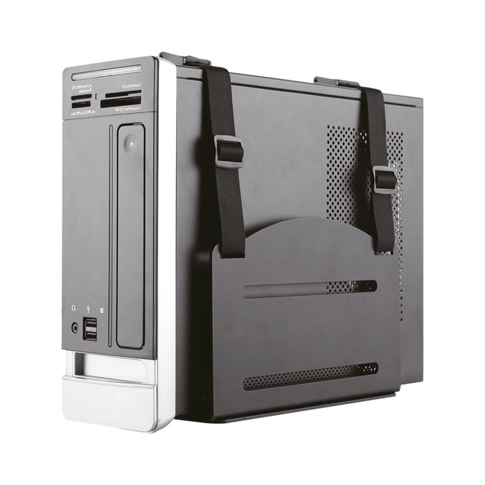 Newstar CPU-W100BlackKit - Soporte de Montaje para CPU en Escritorio o Pared, Negro
