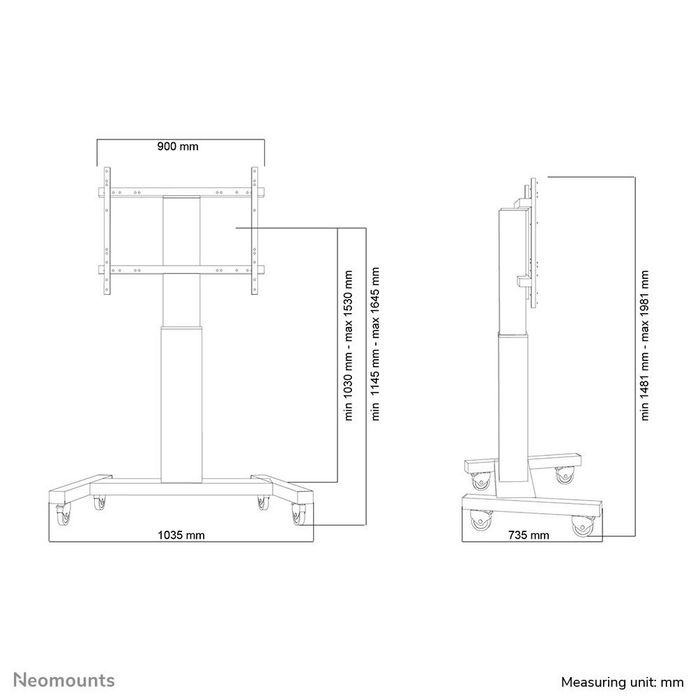 Neomounts PLASMA-M2250BLACK Soporte de Suelo Motorizado Negro Neomounts PLASMA-M2250BLACK Soporte de Suelo Motorizado Negro