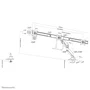 Newstar Neomounts NM-D775DX3BLACK Soporte para Tres Monitores de 17-27 pulgadas