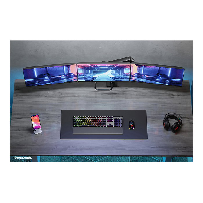 Neomounts NM-D775DX3BLACK Brazo de Monitor para 3 Pantallas 17-27"