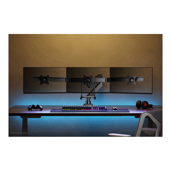 Neomounts NM-D775DX3BLACK Brazo de Monitor para 3 Pantallas 17-27"
