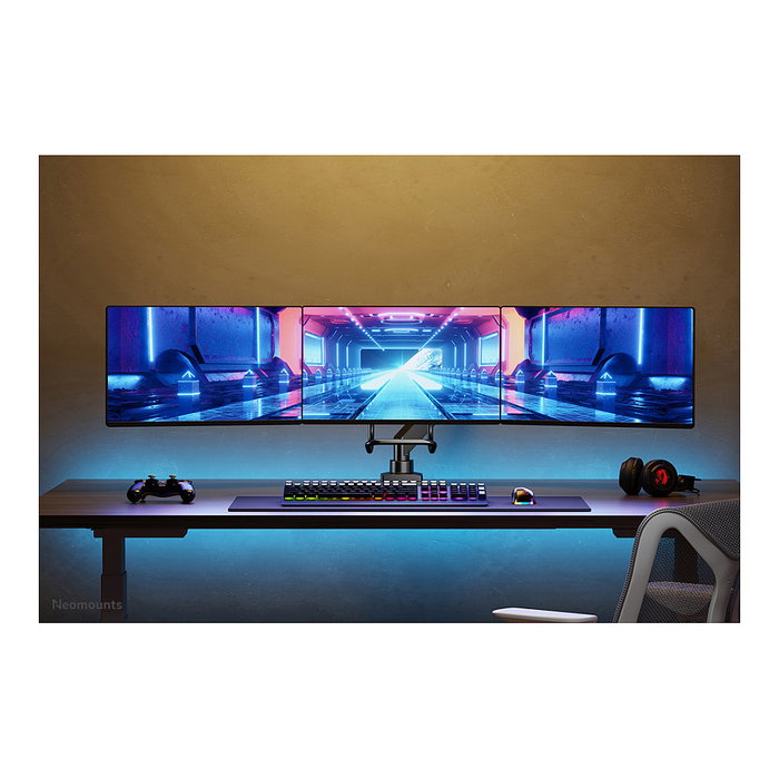 Neomounts NM-D775DX3BLACK Brazo de Monitor para 3 Pantallas 17-27"