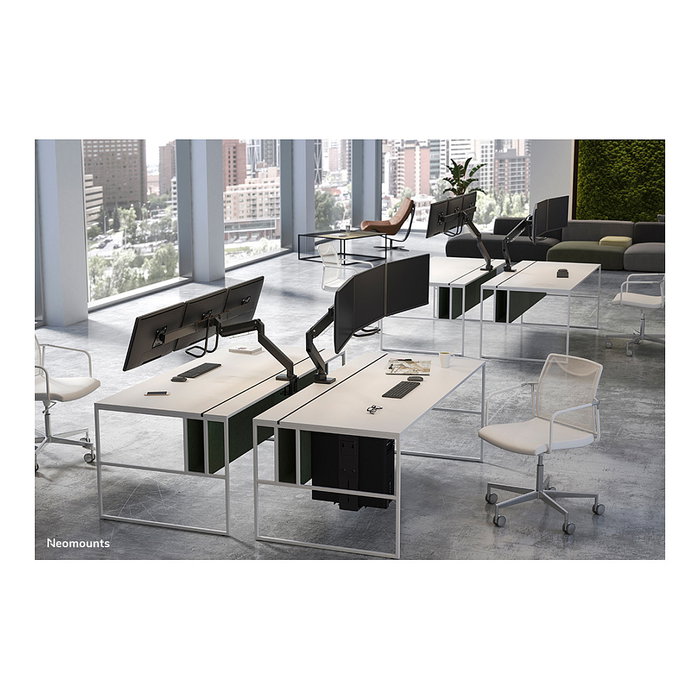 Neomounts NM-D775DX3BLACK Brazo de Monitor para 3 Pantallas 17-27"