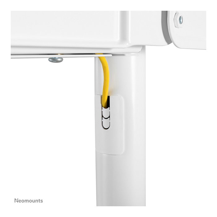 Neomounts Carro para TV NS-M1250WHITE, Soporte Móvil para Pantallas de 37" a 70", Blanco, 70kg