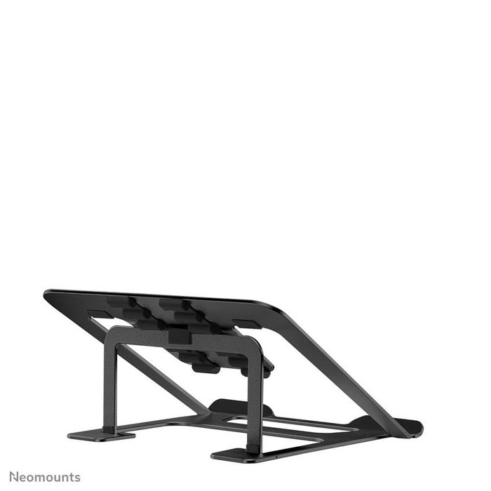 Neomounts NSLS085BLACK Soporte Plegable para Portátil de 10-17", Ajustable en Inclinación, Compacto, Negro
